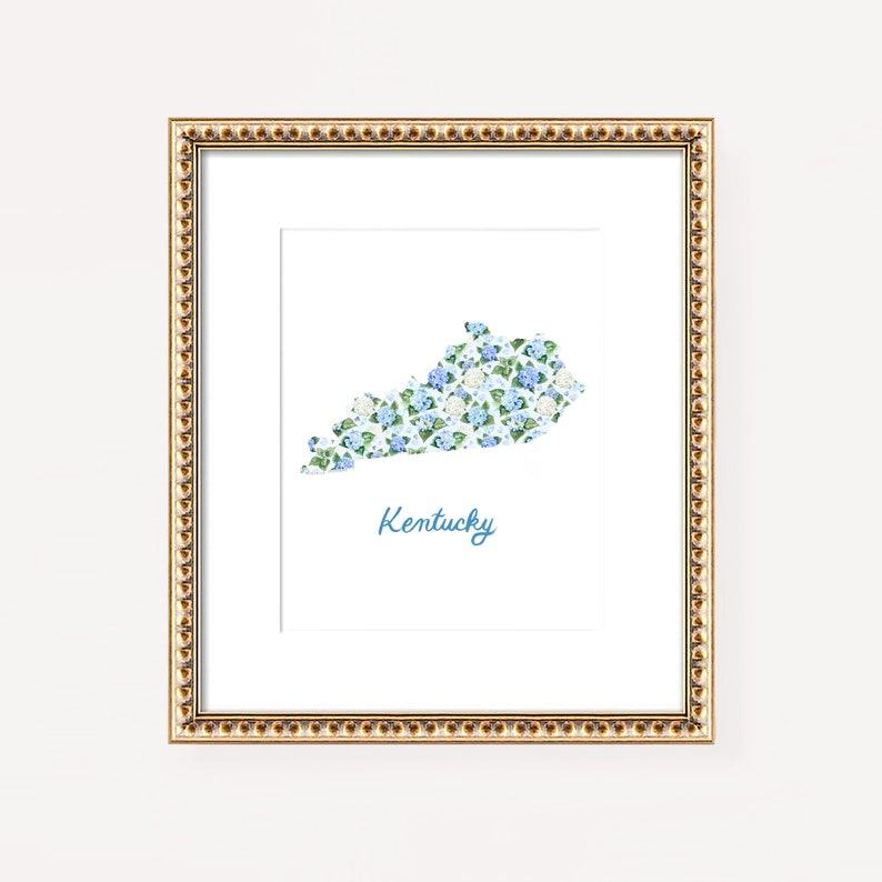 Kentucky Watercolor Print Paint the Bluegrass State’s Charm into Your Home