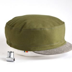 Khaki Cycling Cap Army Style with a Twist for Him (Extra Small Sizes Available)