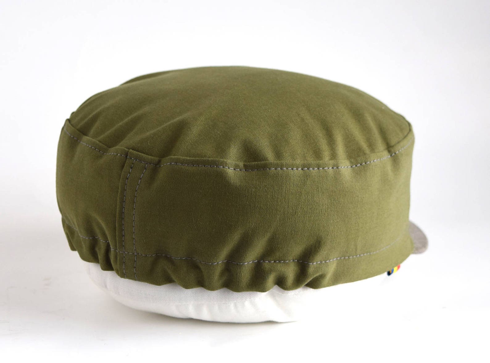 Khaki Cycling Cap Army Style with a Twist for Him (Extra Small Sizes Available) - Image 6