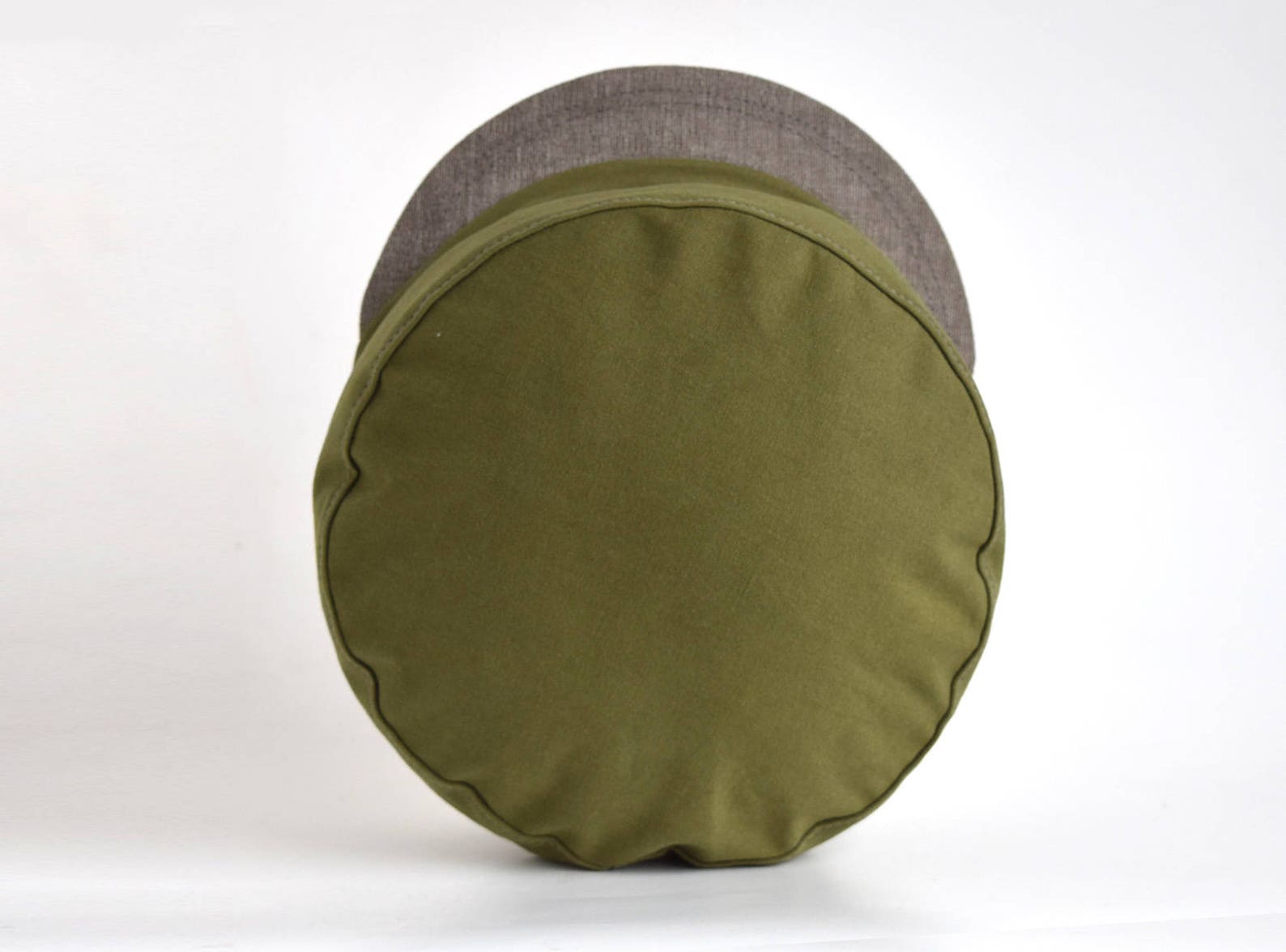Khaki Cycling Cap Army Style with a Twist for Him (Extra Small Sizes Available) - Image 5