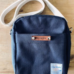 Koala 208 Rose Red Mini Canvas Crossbody Travel Bag for Unisex