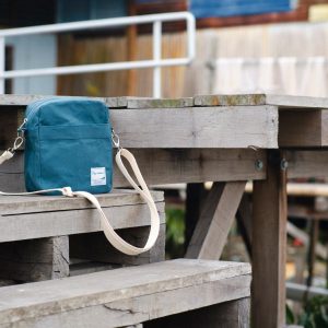 Koala 208 Teal Lightweight Waxed Canvas Crossbody Bag for Men, Interesting  Personalized Item