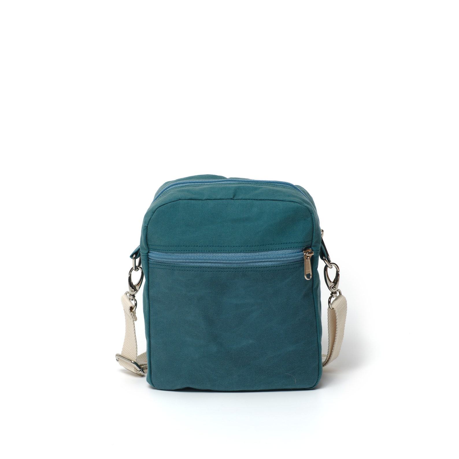 Koala 208 Teal Lightweight Waxed Canvas Crossbody Bag for Men, Interesting  Personalized Item