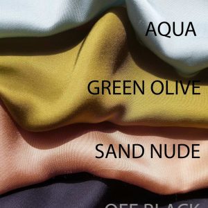 KYMA TOP Olive Satin Viscose Crop Top for Summer Comfort and Elegance