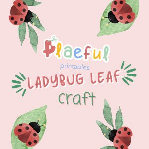 Ladybug Craft Printable Paper Ladybug for Kids’ Art and Preschool Activities
