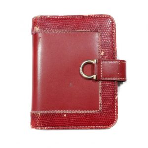 Lancel 90s Distressed Leather Wallet Embrace Vintage Chic with Timeless Style