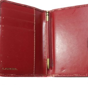 Lancel 90s Distressed Leather Wallet Embrace Vintage Chic with Timeless Style