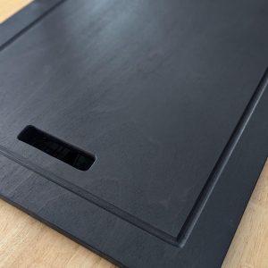Large Black Hardwood Sink Cover Cutting Board – Modern Kitchen Decor & Present