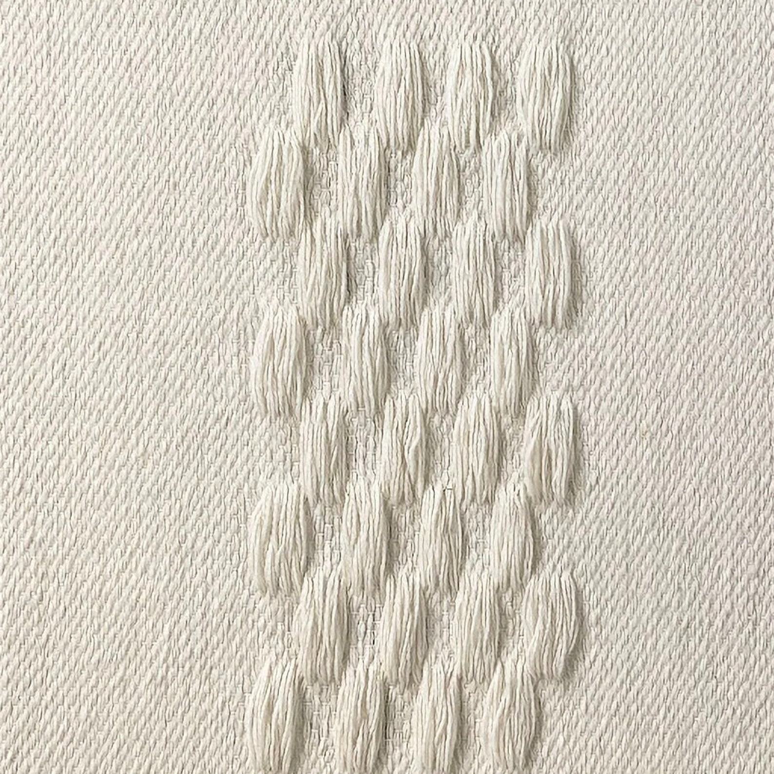 Large Framed Textile Wall Art – Japandi Weaving Tapestry – Handmade Natural Fiber Decor