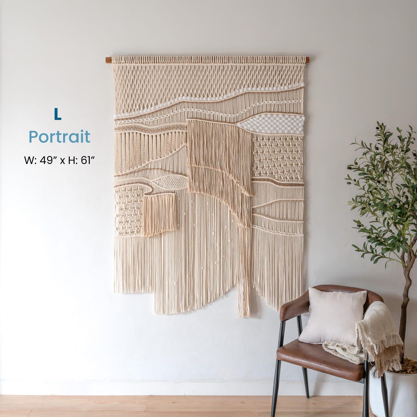 Large Macrame Wall Hanging  Boho Chic Tapestry for Unique Home Decor & New Home Presents