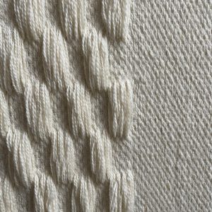 Large Neutral Tapestry Wall Hanging – Woven Wool Art – Minimalist Home Decor