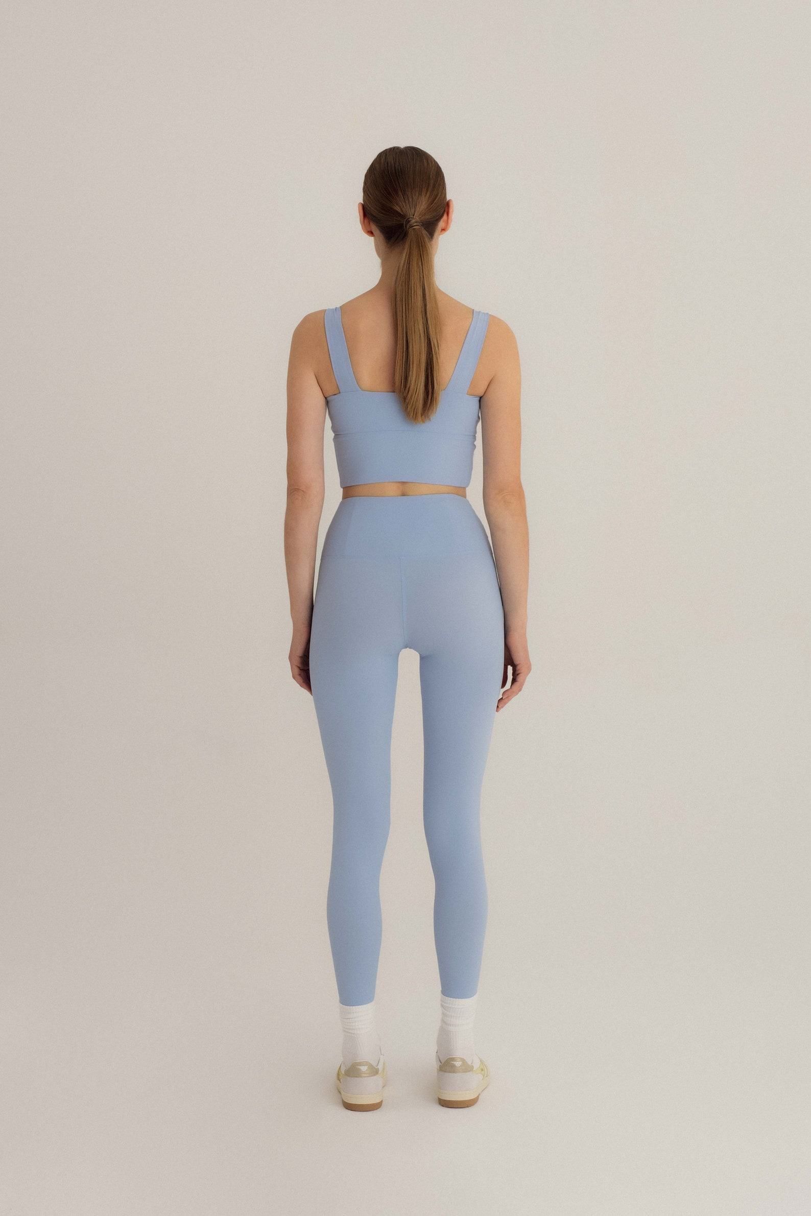 Light Blue Yoga Bra Sustainable, Supportive, and Stylish for Your Active Lifestyle - Image 4