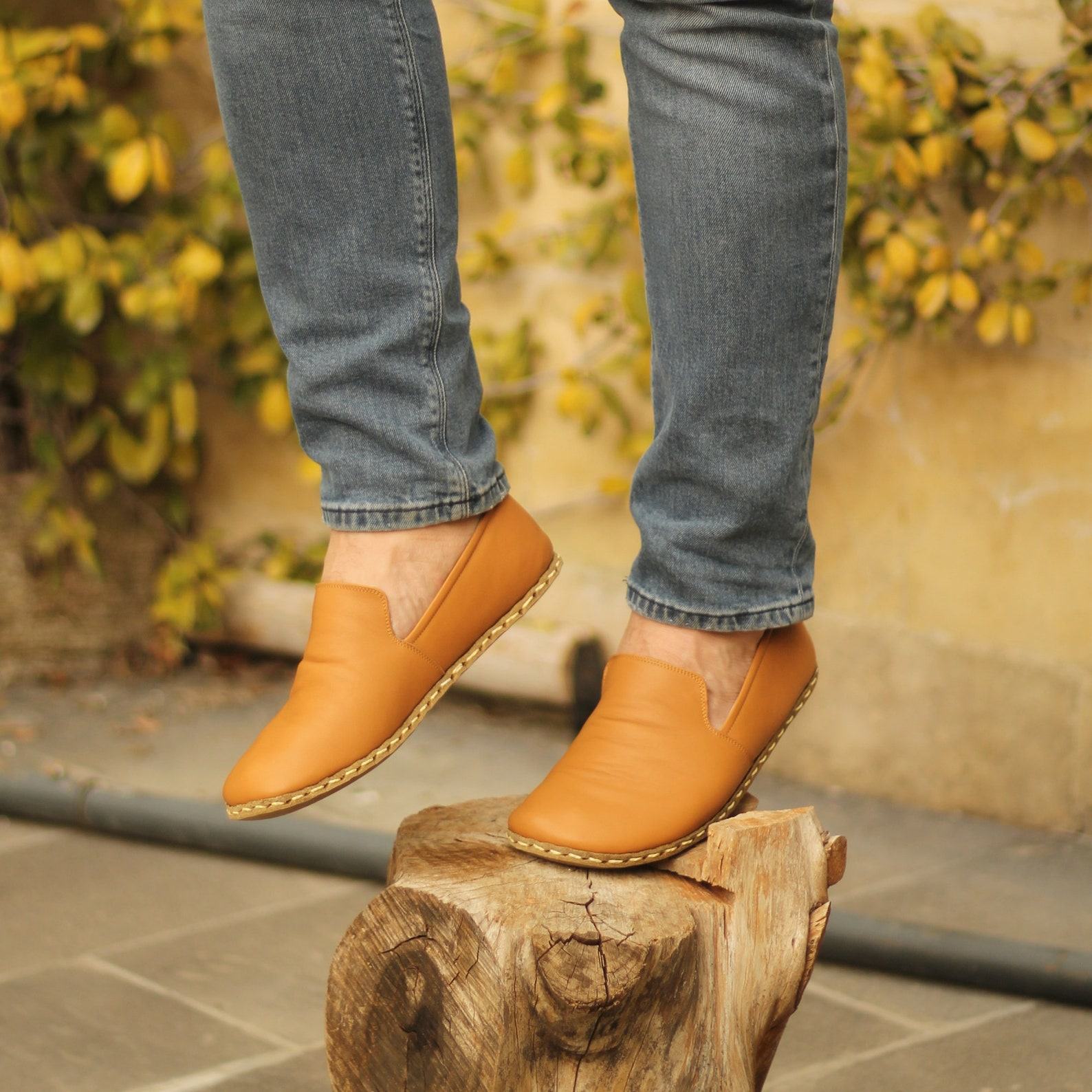 Light Orange Earth Grounding Shoes – Copper Infused for Wellness & Comfort