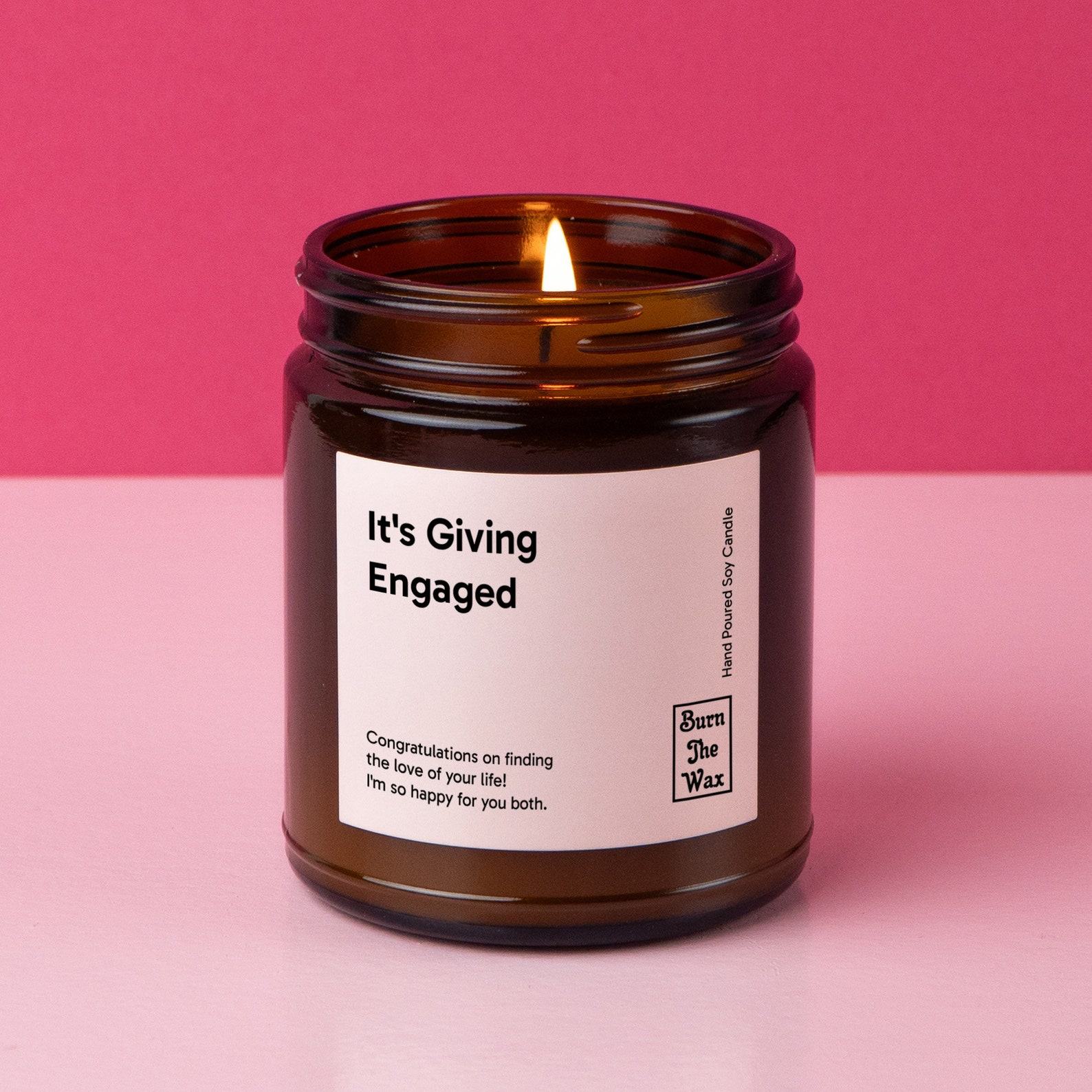 Light Up Your Love The ‘It’s Giving Engaged’ Soy Candle for Unforgettable Engagements