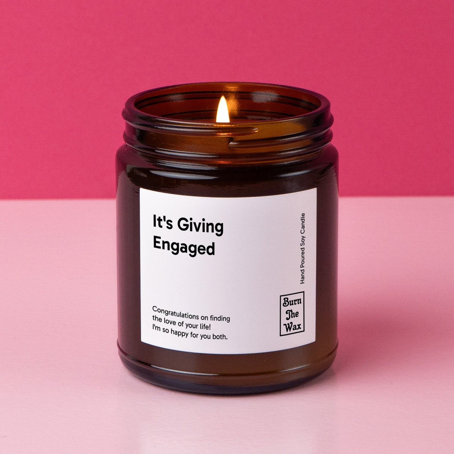 Light Up Your Love The ‘It’s Giving Engaged’ Soy Candle for Unforgettable Engagements