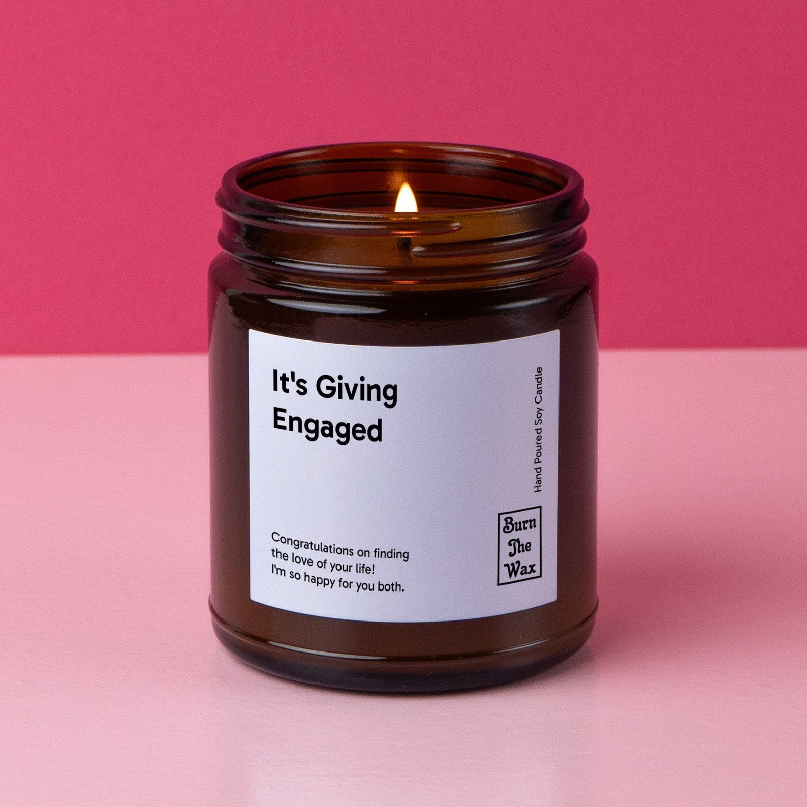 Light Up Your Love The ‘It’s Giving Engaged’ Soy Candle for Unforgettable Engagements