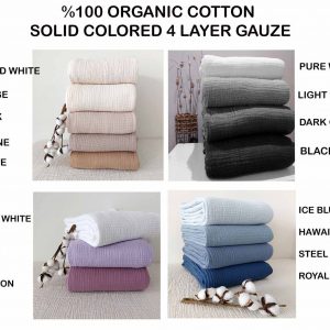 Lilac Dream Pure Cotton Gauze Throw for Cozy Comfort