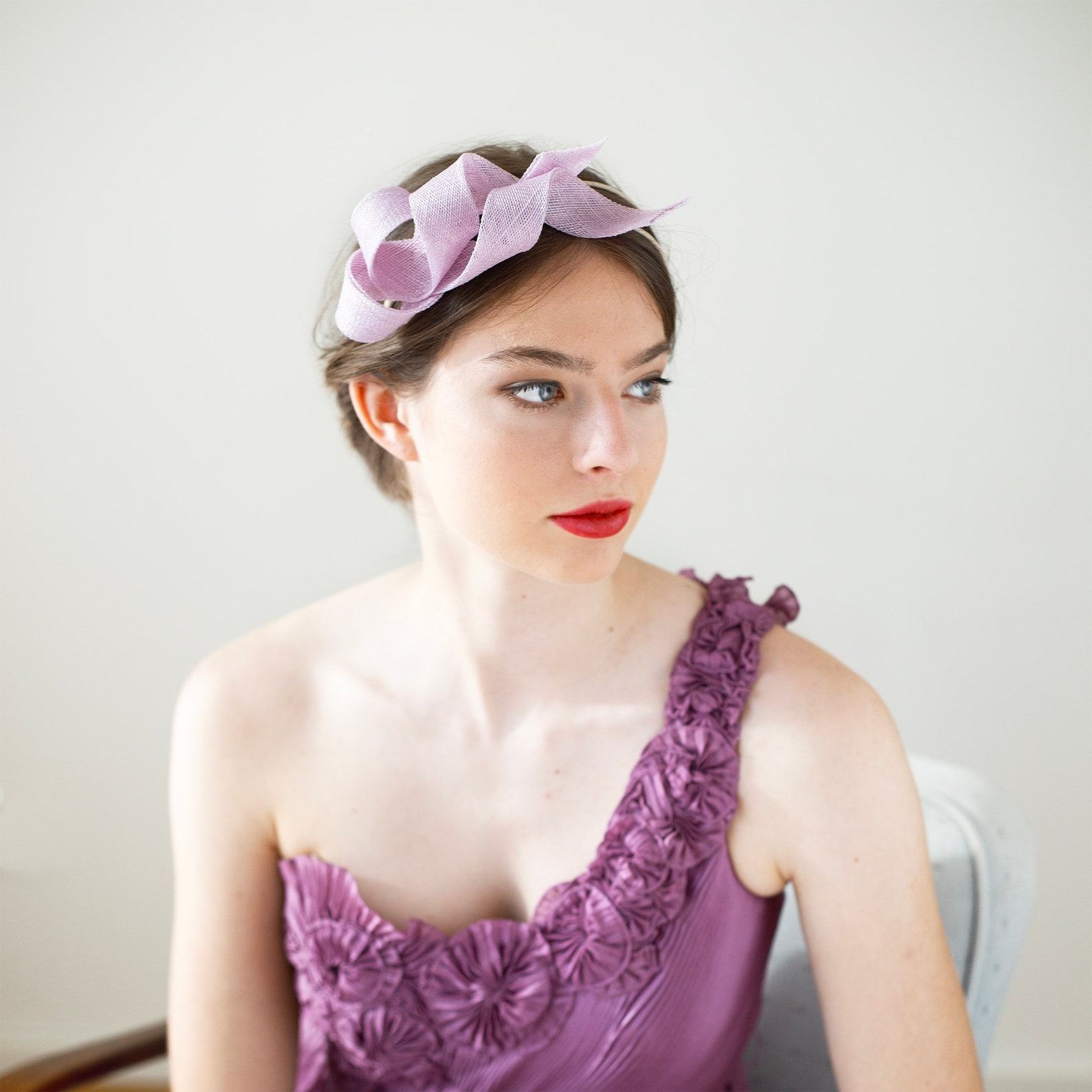 Lilac Fascinator A Touch of Elegance for Wedding Guests