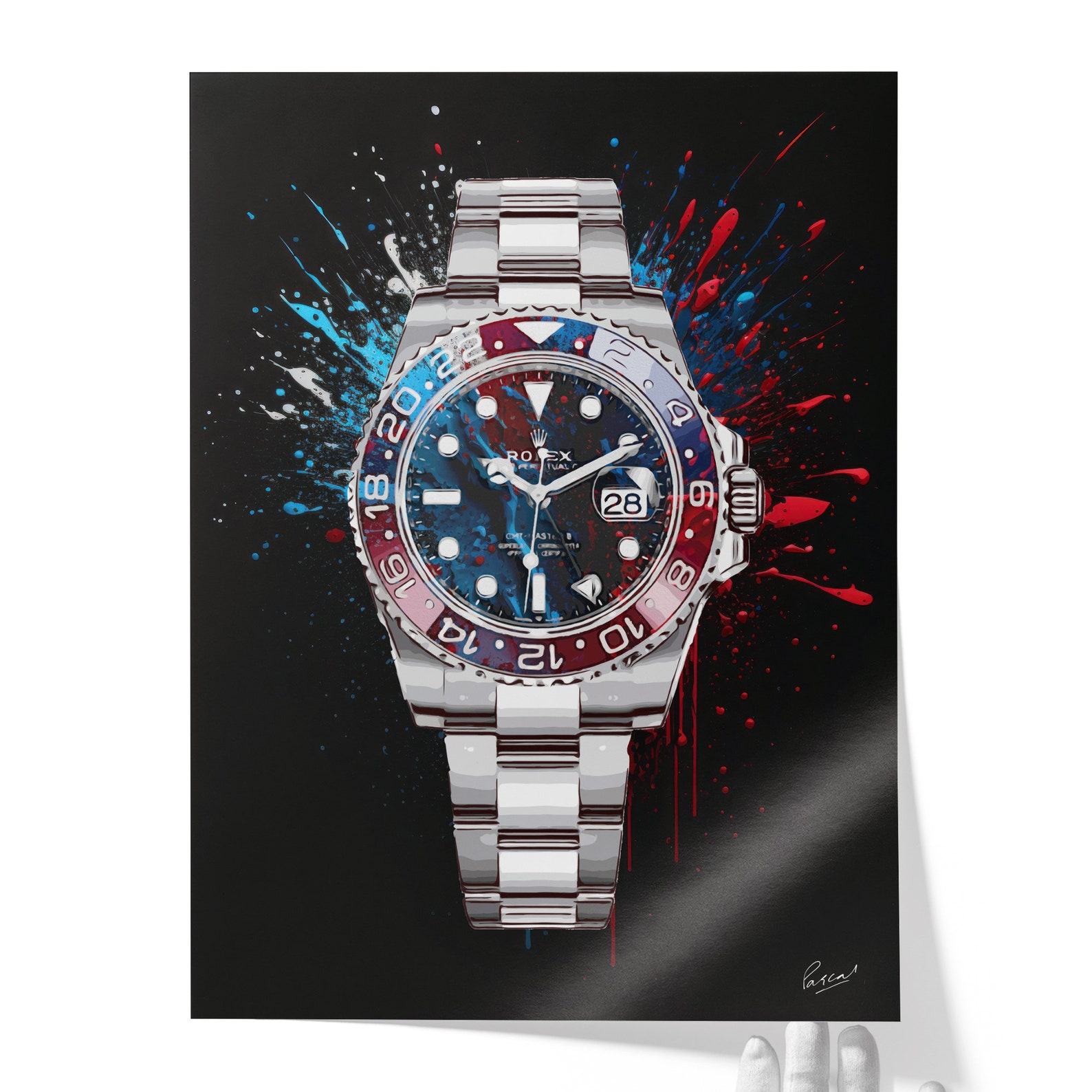 Limited Edition “Rolex Submariner Pepsi” Canvas Print A Timeless Masterpiece for Watch Aficionados