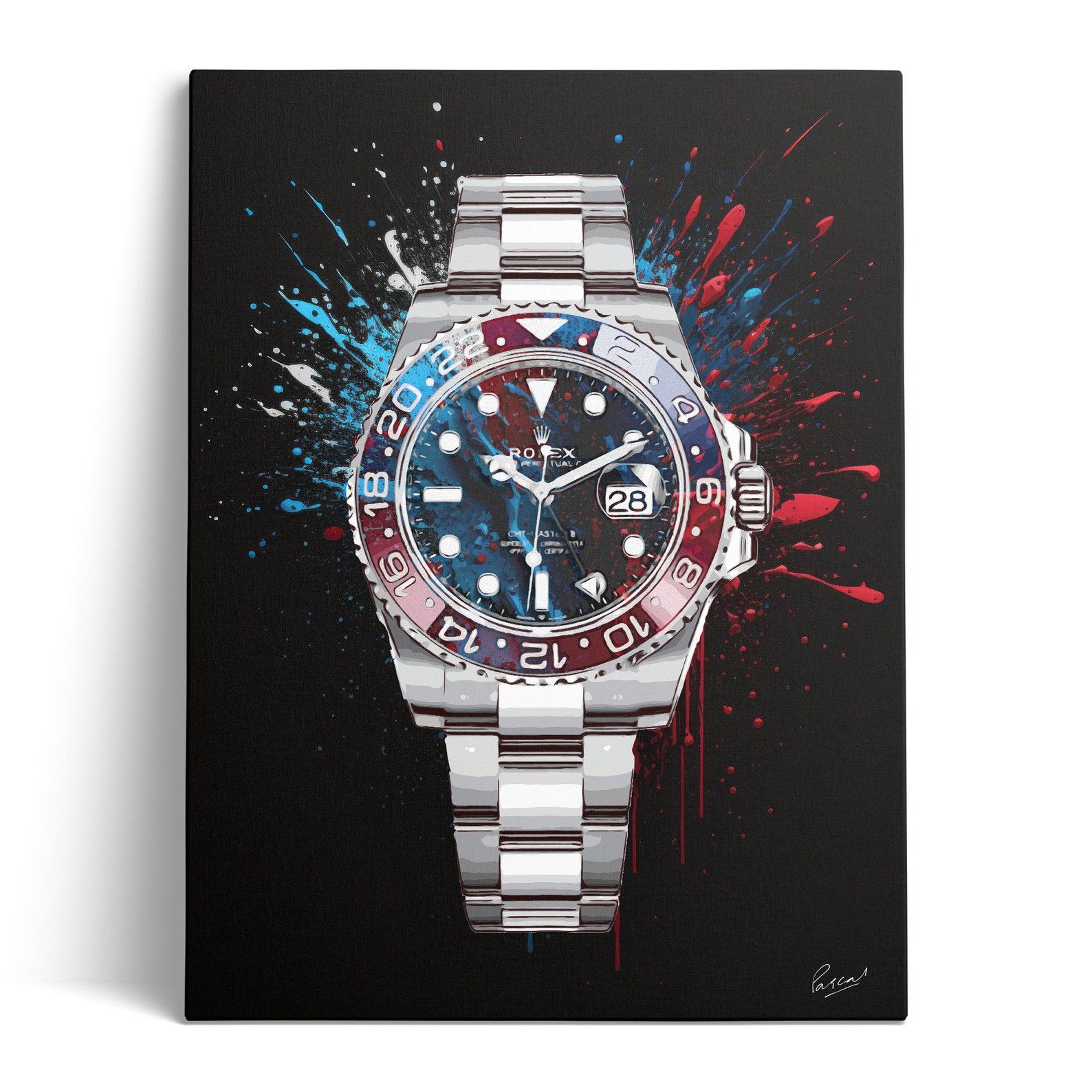 Limited Edition “Rolex Submariner Pepsi” Canvas Print A Timeless Masterpiece for Watch Aficionados