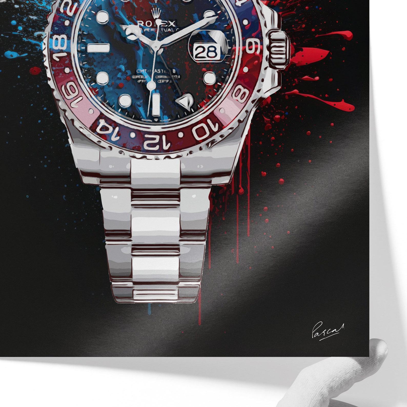 Limited Edition “Rolex Submariner Pepsi” Canvas Print A Timeless Masterpiece for Watch Aficionados