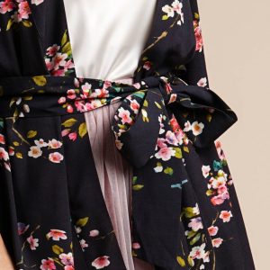 Limited-Edition Floral Kimono Coco Cherry Blossom Robe for Tranquil Moments