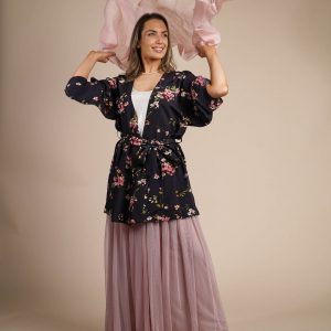 Limited-Edition Floral Kimono Coco Cherry Blossom Robe for Tranquil Moments