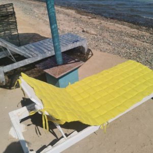 Linen Bliss Your Ultimate Outdoor Comfort Companion – Portable Beach Mat, Chaise Lounge Cushion, Sunbed Mat, Patio Cushion, Camping Cushion