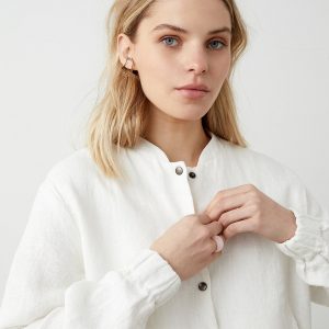 Linen Bomber Jacket Elevate Your Style with Comfort and Versatility