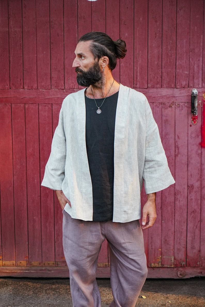 Linen Kimono Jacket for Men The Interesting Item for Comfort and Style