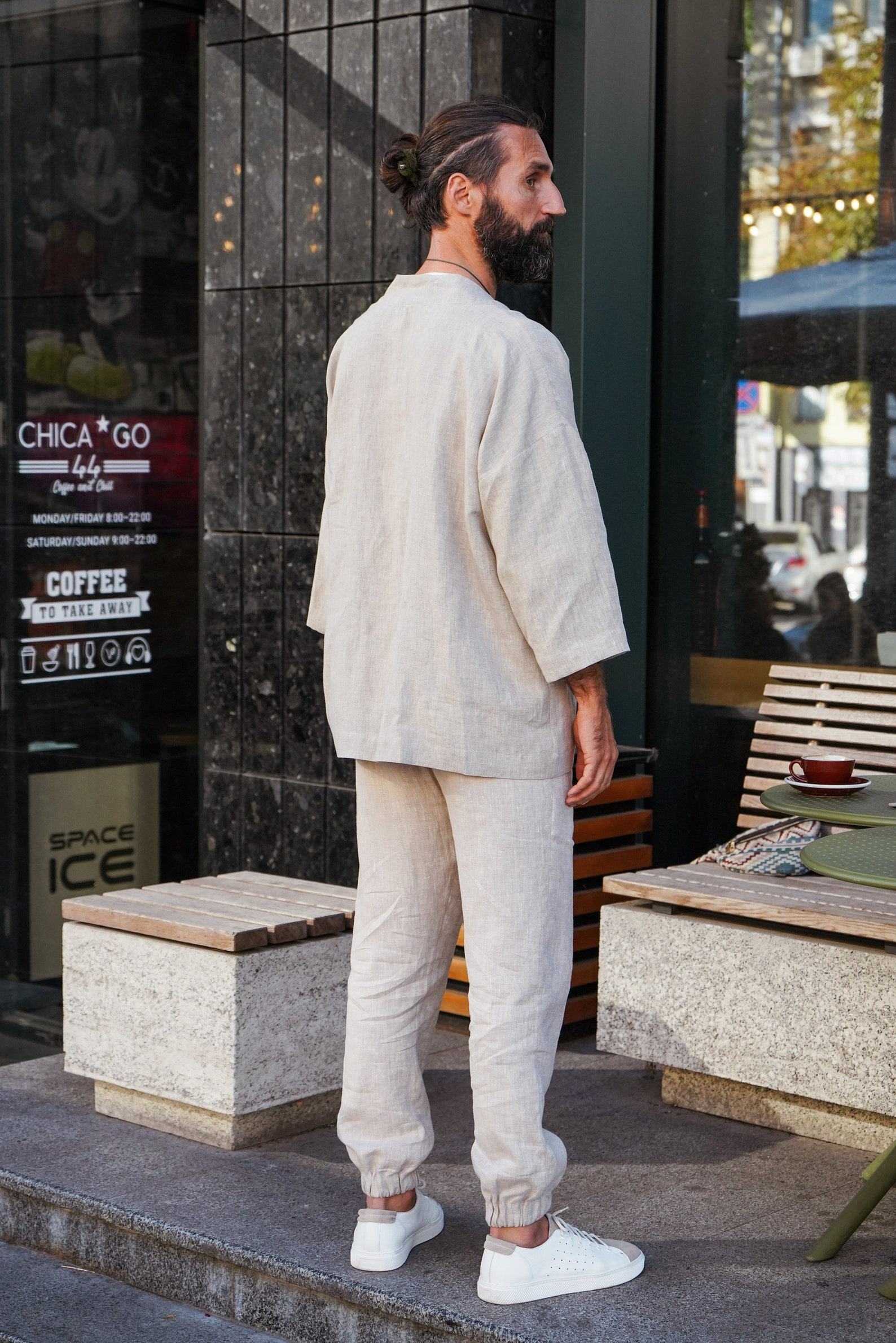 Linen Kimono Jacket for Men The Interesting Item for Comfort and Style - Image 6