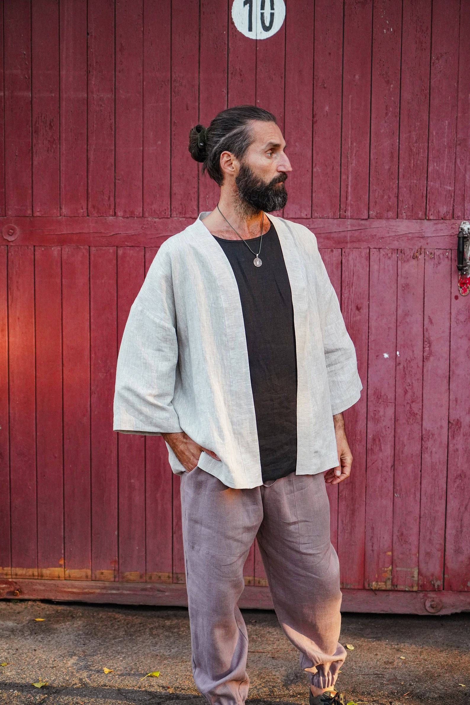 Linen Kimono Jacket for Men The Interesting Item for Comfort and Style - Image 3