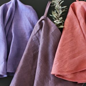 Linen Round Tea Towel Natural, Soft, and Eco-Friendly Kitchen Essential