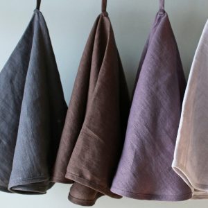 Linen Round Tea Towel Natural, Soft, and Eco-Friendly Kitchen Essential