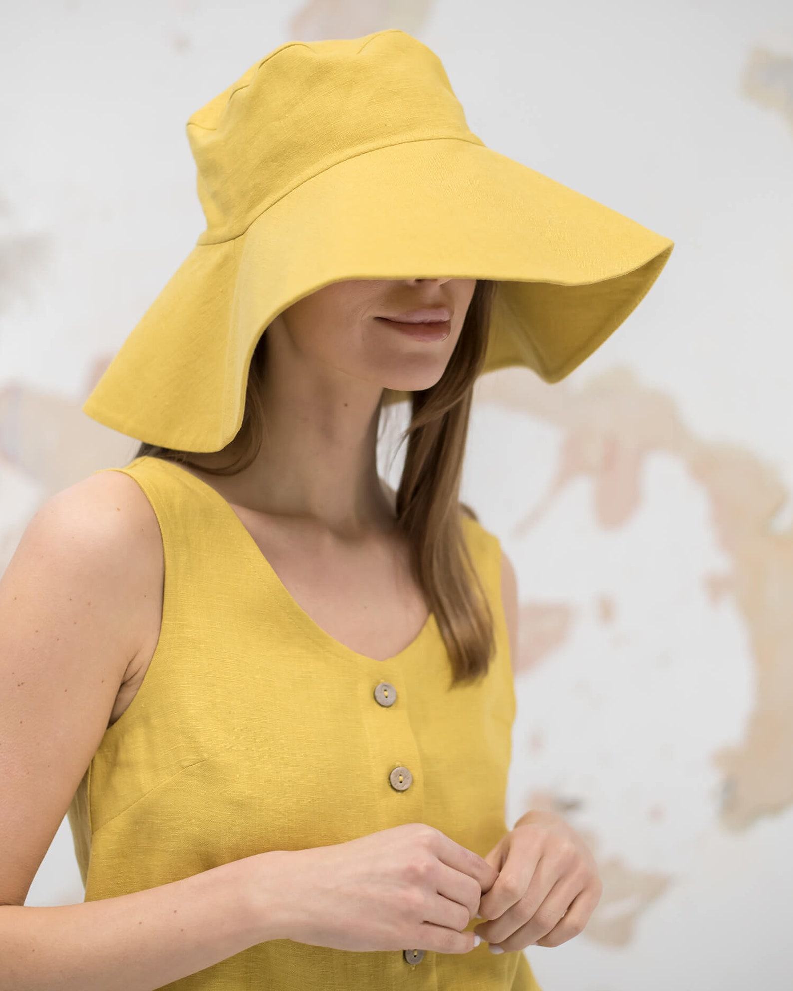 Linen Summer Hat Your Perfect Beach Companion in a Rainbow of Colors - Image 3