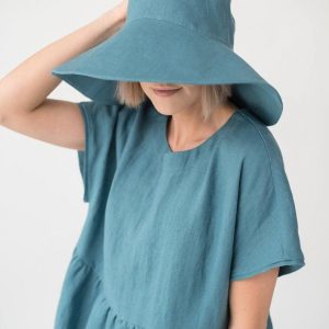 Linen Summer Hat Your Perfect Beach Companion in a Rainbow of Colors