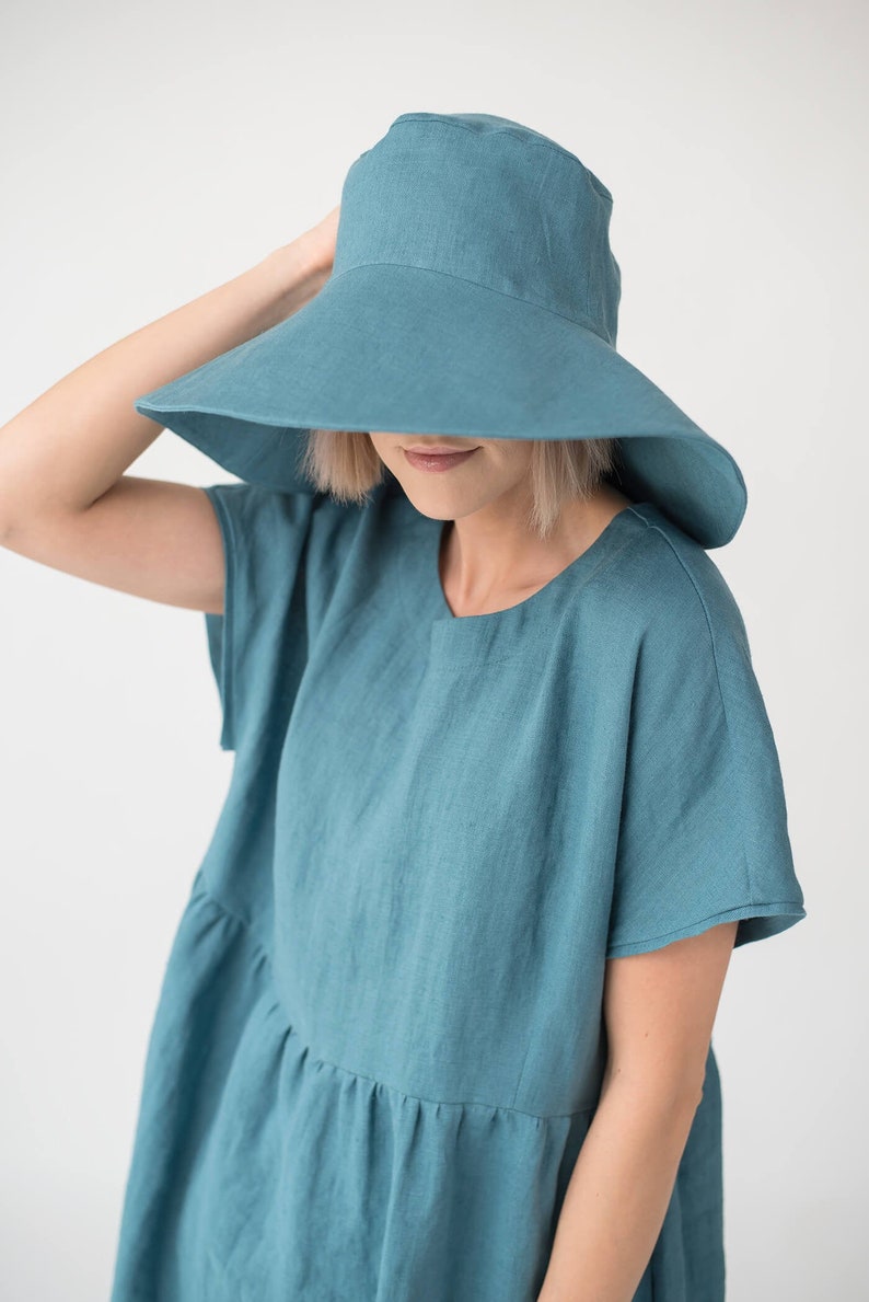 Linen Summer Hat Your Perfect Beach Companion in a Rainbow of Colors