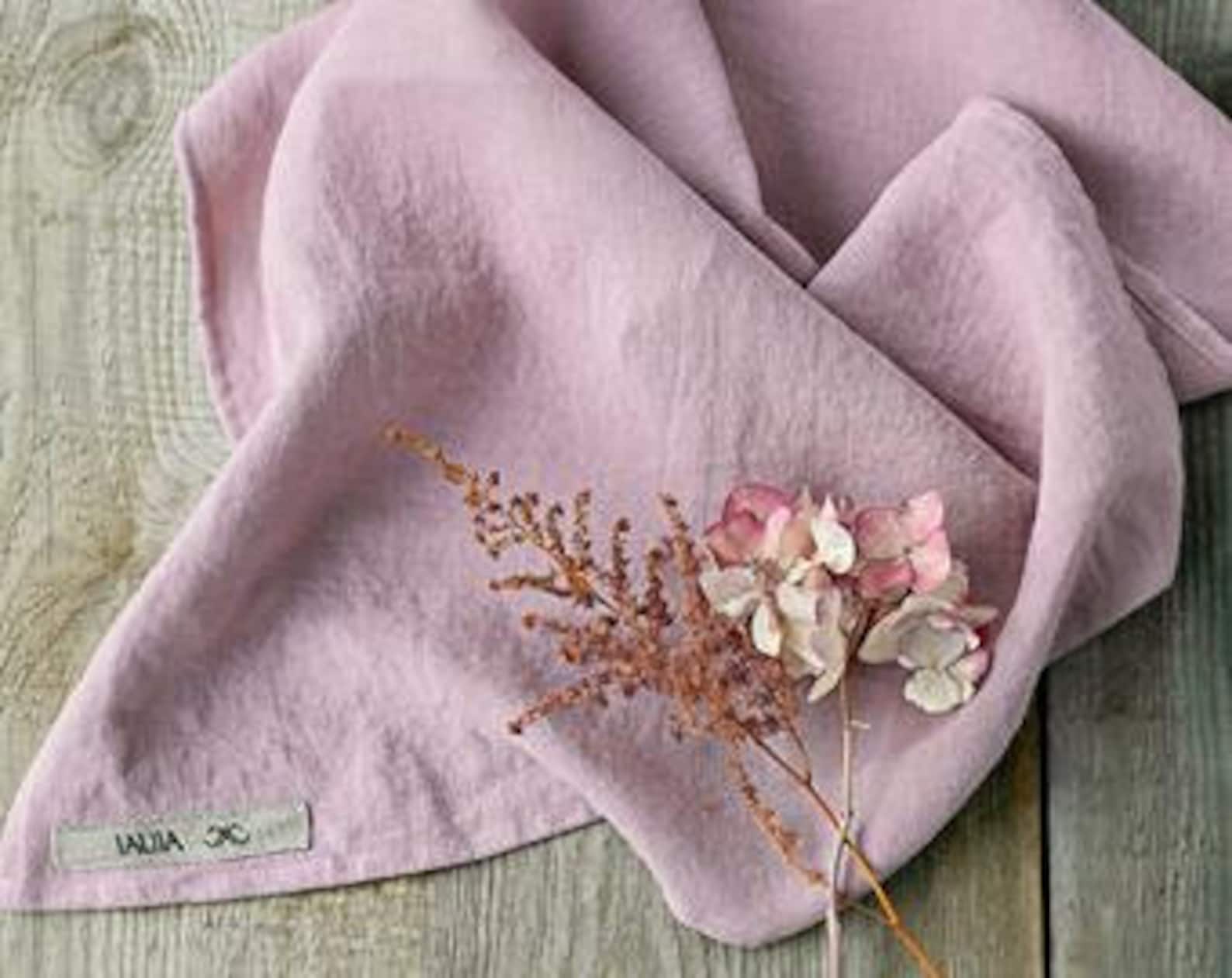 Linen Tea Towels Soft, Stonewashed Kitchen Towels in Vibrant Hues - Image 4