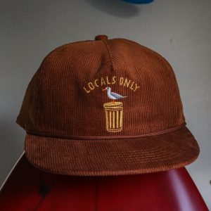 Locals Only Premium 5-Panel Brown Corduroy Hat for the True City Dwellers