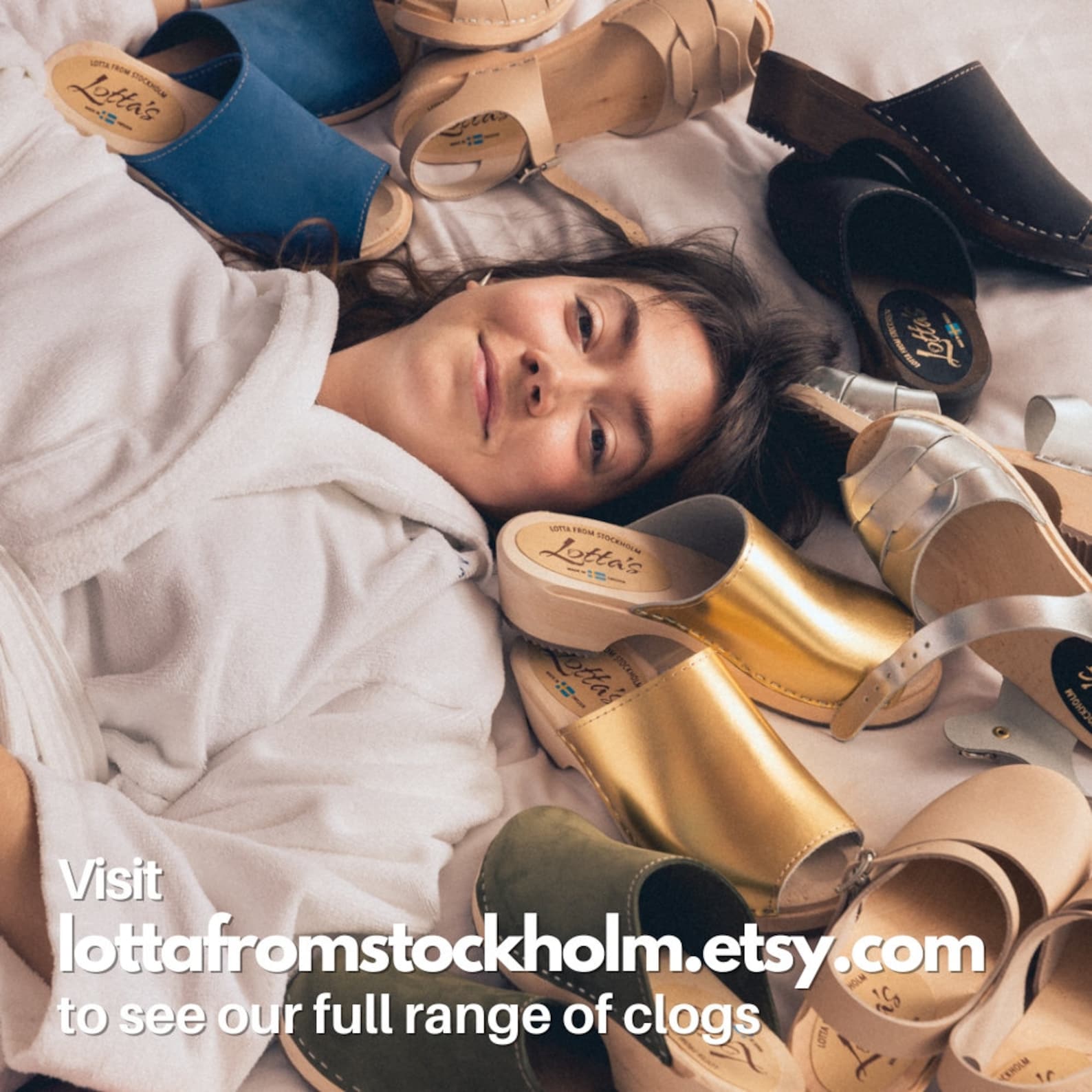 Lotta from Stockholm Classic Green Oiled Nubuck Leather Clogs – Handmade Swedish Comfort