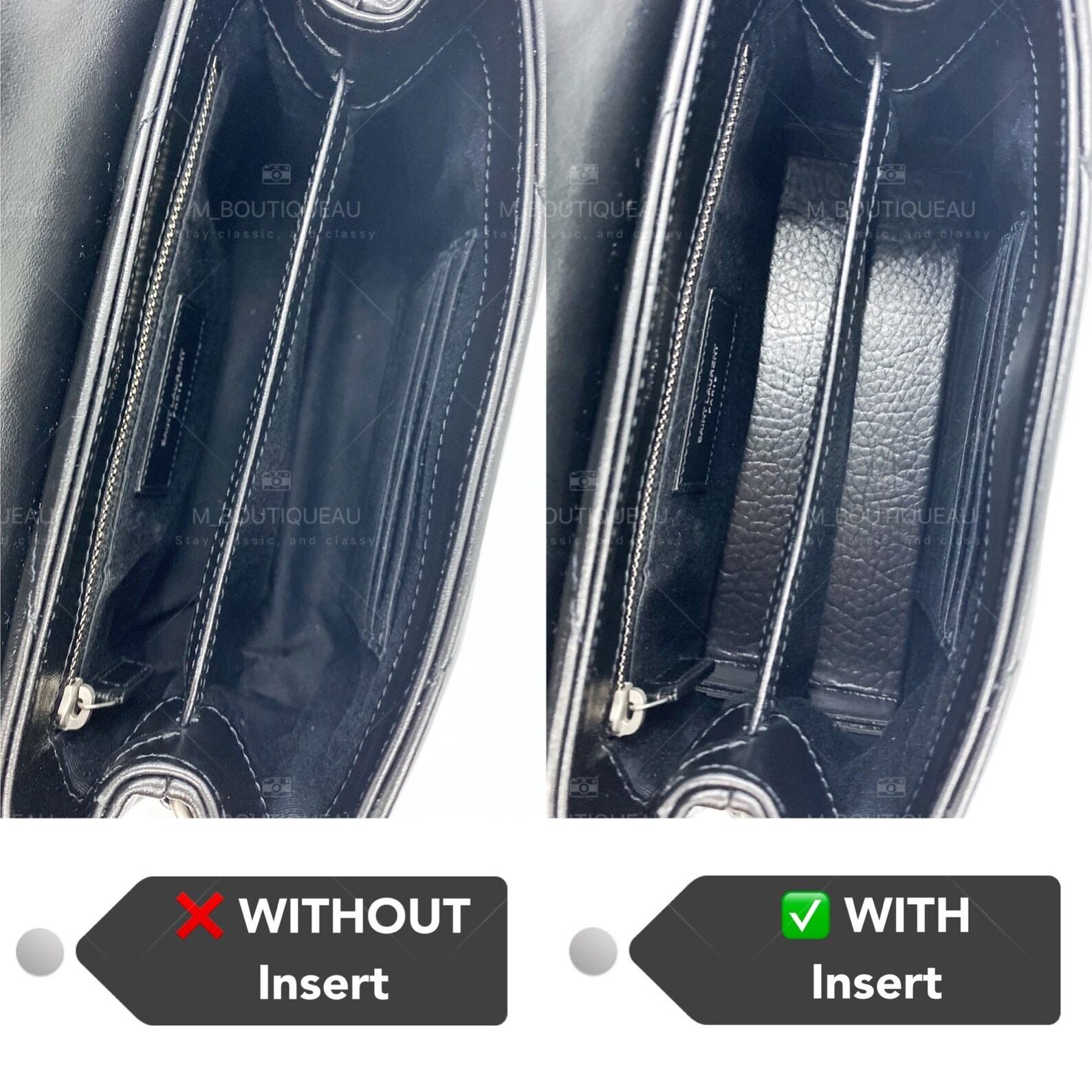 Loulou Toy Shoulder Bag Base Shaper Insert Saver Protect and Enhance Your Designer Handbag