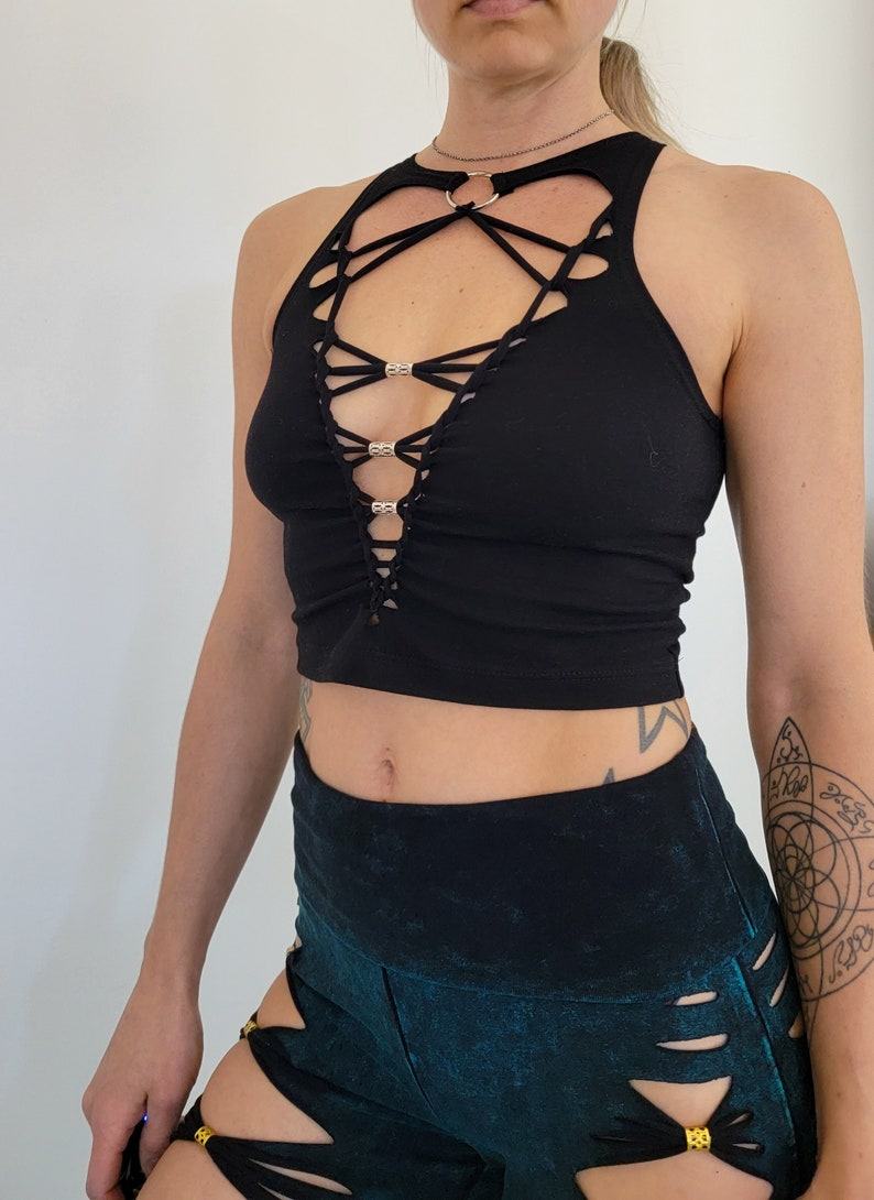 Lucid Braided Crop Tank Unleash Your Inner Goddess with Festival Flair
