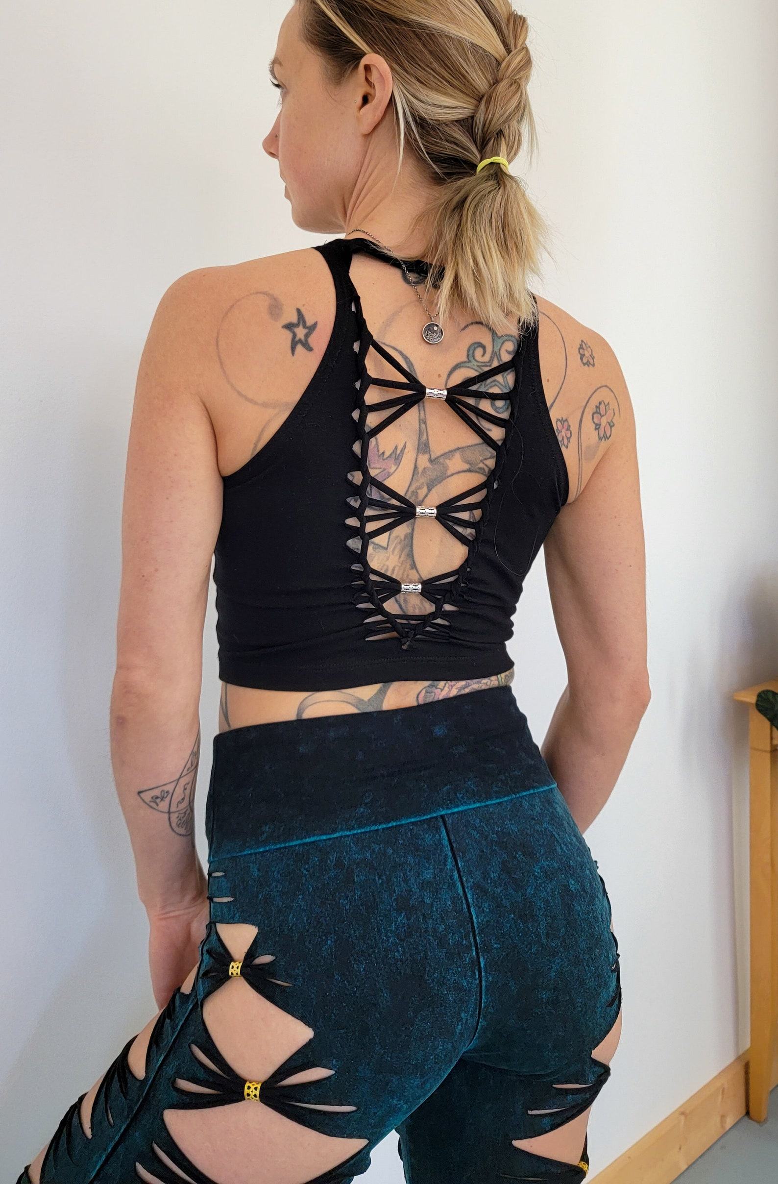 Lucid Braided Crop Tank Unleash Your Inner Goddess with Festival Flair - Image 6