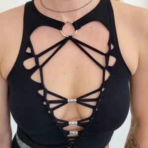 Lucid Braided Crop Tank Unleash Your Inner Goddess with Festival Flair