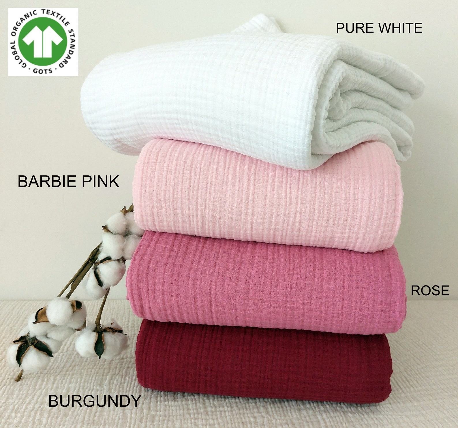 Luxurious Burgundy Cotton Gauze Throw Comfort and Style for All Seasons - Image 2