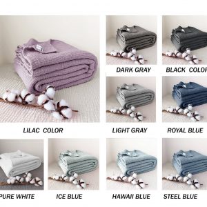 Luxurious Burgundy Cotton Gauze Throw Comfort and Style for All Seasons