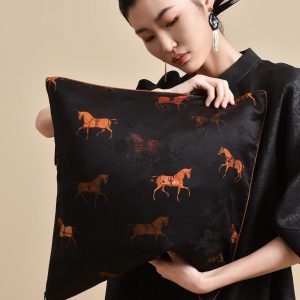 Luxurious Customizable 95% Mulberry Silk Pillow Covers Naturally Dyed, Made to Order