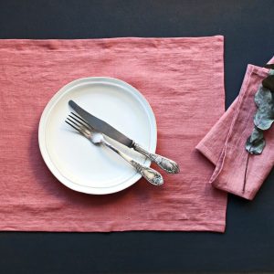 Luxurious Double-Layer Linen Placemats Elevate Your Dining Experience