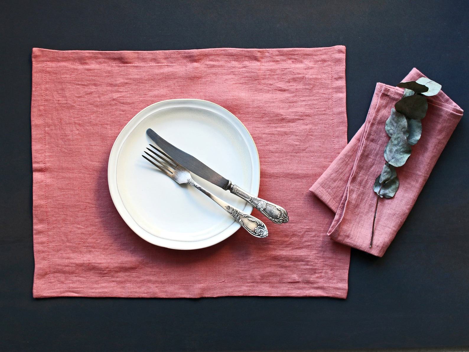 Luxurious Double-Layer Linen Placemats Elevate Your Dining Experience - Image 5