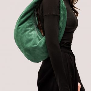 Luxurious Green Suede Hobo Bag A Timeless Accessory for the Modern Woman